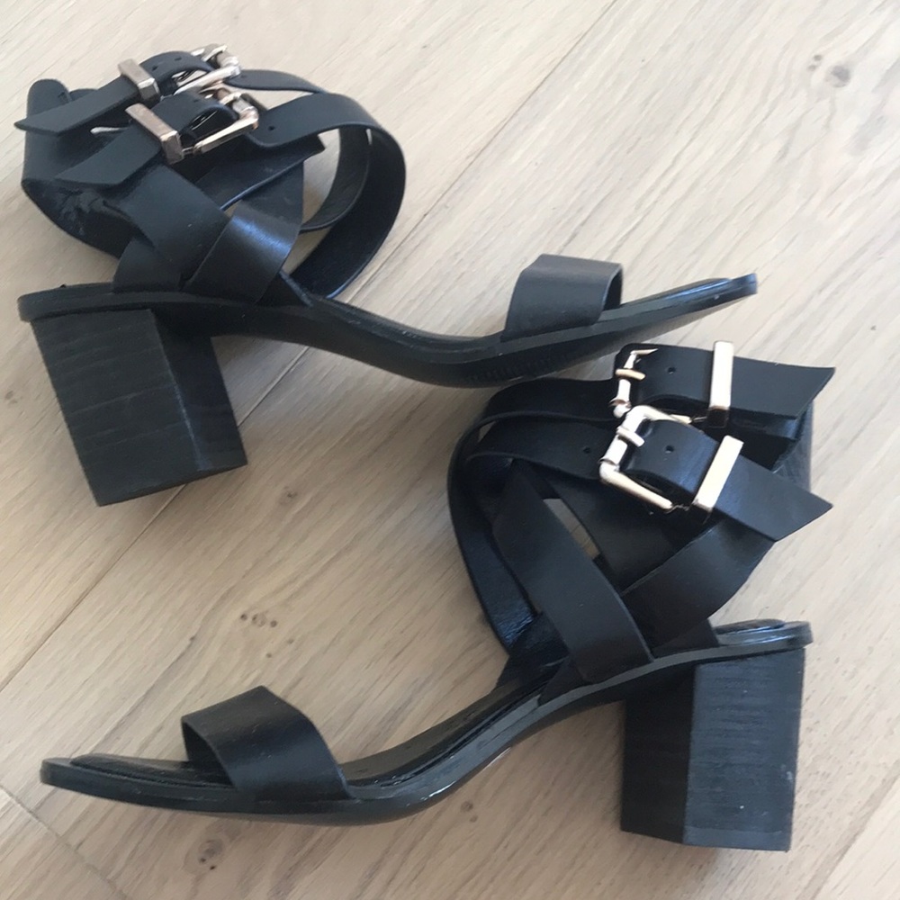 BCBGeneration Double Buckle Sandals